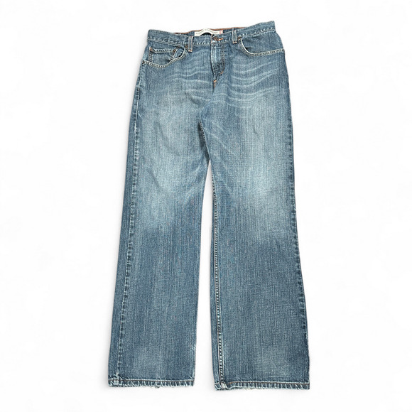 Levis Jeans Mens 32x32 Blue Loose Straight Dark Wash 569 Baggy Skater Faded Y2K - Picture 1 of 10